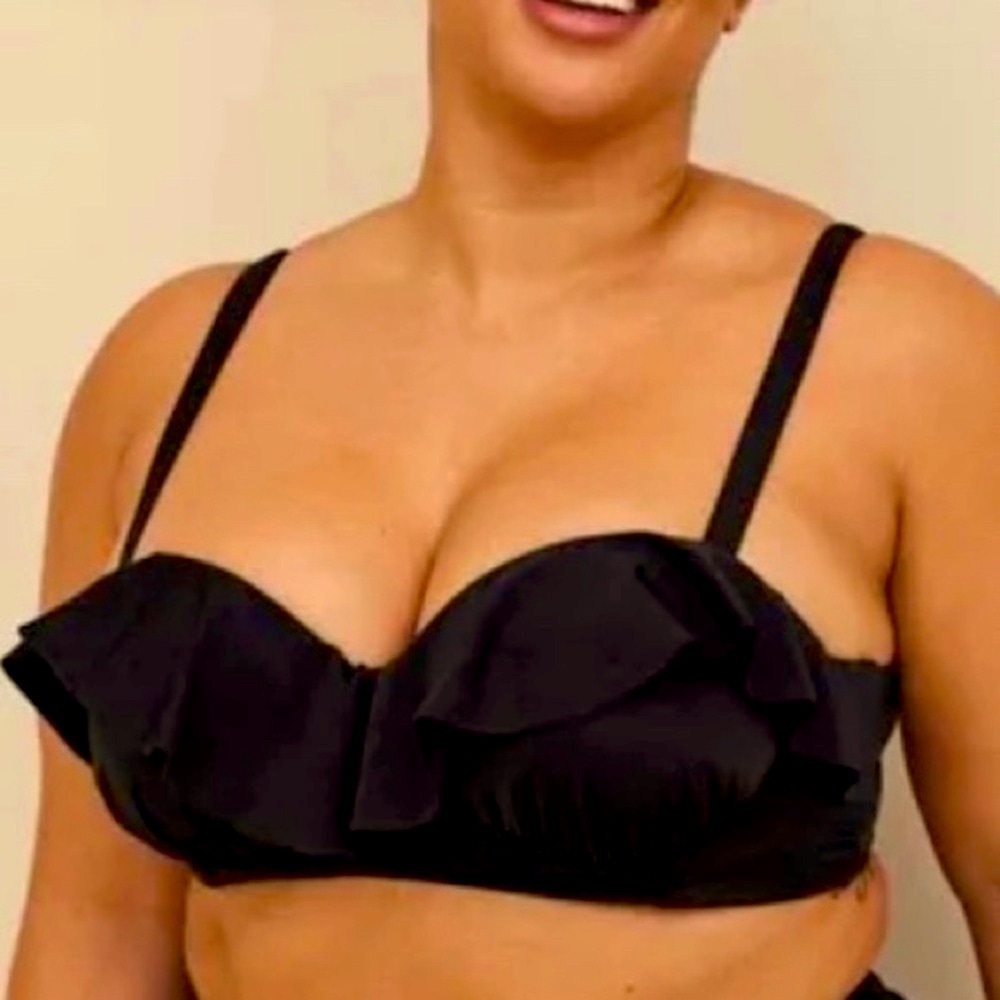 Torrid Ruffled Bikini Top with Underwire